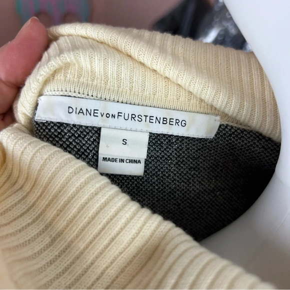 Diane Von Furstenberg Ahiga Shadow Branches Cowl-Neck Sweater - Picture 14 of 15